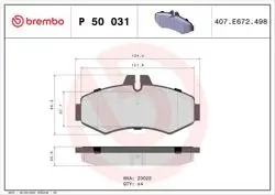 Fren Balatası Ön Mercedes Vito W638 97-03 Wva 23022 Low-Met