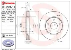 Fren Diski Ön 302 mm UV Coated Fiat Freemont 2.0 2011-