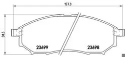 Fren Balatası Ön (Renault Kadjar 2015 / Nissan Qasqhaı 1.6-2.0 DCI 07-14