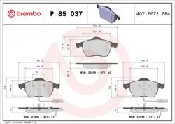 Ön Fren Balatası-Kablolu-20mm (VW Passat 97-05 Audi A4 99-05 A6 98-05 Skoda Superb 02-08)