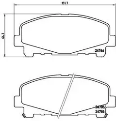 Fren Balatası Ön Honda Accord VIII 2.0 2.4 2008-2015