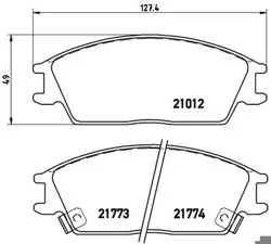 Fren Balatası Arka Hyundai Elantra 1996-2006 Kia Cerato 2004-/ Nissan Maxıma 88-94