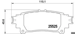 Fren Balatası Arka Lexus Gs 200T 2.0 15-Lexus Gs 250 2.5 13 -