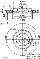 Fren Diski Ön Havalı 288 mm Mercedes W169-W245 Dıesel