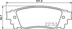 Fren Balatası Arka Lexus Nx 200T 300 300H 14 -