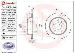 Fren Diski Arka 258 mm (Mercedes W169-W245)