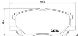 Ön Fren Balatası (Lexus Rx 300 03 -) Low-Met