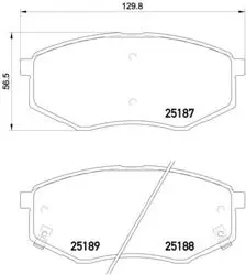 Balata Fren Ön-(Hyundai Sonata 10 / 13 2.0 16V-2.4 16V) Low-Met