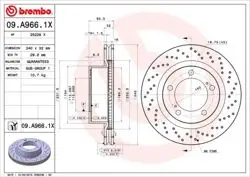 Disk Fren Ön Havalı (340-5) (Toyota Landcrusıer 2008 / /) Xtra