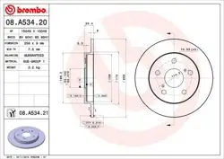 Fren Diski Arka Düz (259-5)-UV Coated (Toyota Corolla 07 / 11 1.4-1.6 VVTI Benzinli / Auris 07 / 11