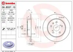 Fren Disk Arka Düz-(278-5)-(Suzuki Sx4 2006 / /)