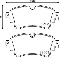 Fren Balatası Arka (Disk 300×12 Audi A4 16-A5 17 -) (Disk 330×22 Audi Q5 17 -)