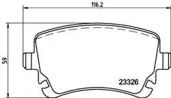 Fren Balatası Audi, VW A4 (8E2, B6) , A4 (8Ec, B7) , A4 Avant (8E5, B6) , A4 Avant (8Ed, B7) , A4 Conver