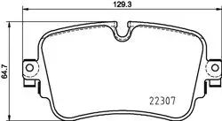 Fren Balatası Audi, VW A6 (C8, 4A2) , A6 Avant (C8, 4A5) , A7 Sportback (4Ka) , A8 (4H2, 4H8, 4Hc, 4Hl)