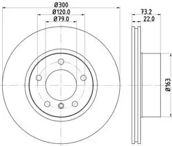 Fren Diski Ön (BMW F20-F30-F32) Hava Kanallı