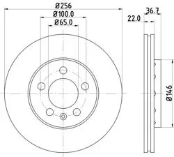 Fren Diski Audi, Seat, Skoda, VW A1 (8X1, 8Xk) , A1 Sportback (8Xa, 8Xf) , A2 (8Z0) , A3 (8L1) , Ameo (6