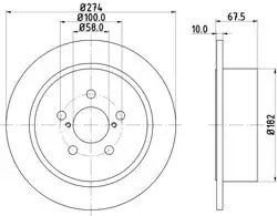 Fren Diski Subaru Legacy IV (Bl) , Legacy IV Estate (Bp) , Outback (Bl, Bp)