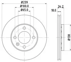 Fren Diski Seat, VW Arosa (6H) , Gol V, Lupo (6X1, 6E1) , Polo (6N1) , Polo (6N2) , Polo Box (86Cf) , Pol