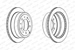 Fren Diski (Aynası) Arka Lexus Lx470 Land Cruiser 4.2 4.7 01-07 (329.5 X5)