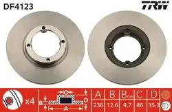 Ön Fren Disk Aynası Havalı 236mm Matız 98 -