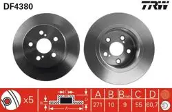 Arka Fren Aynası Düz Toyota Avensis 1.6 1.8 2.0 Vvt I 00-03 (271X5)