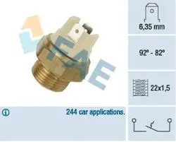 Fan Müşürü (92 / 82°) R9 R11 P204 P304 P504 P505 J9 (Siyah)