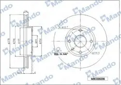 Ön Fren Disk Aynası Havalı Epica 2.0 / 2.0D / 2.5 06