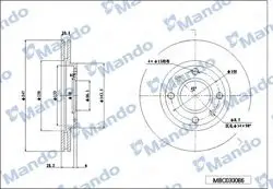 Ön Fren Disk Aynası P106 Saxo 1,1 / 1,3 / 1.4 / 1,4I / 1,5D / 1,6I 91 &Gt, P206 P306 P206 + (T3e) P205 P309 Ax Zx Xsara (Hava Soğutmalı)