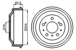 Arka Kampana Boxer Jumper Ducato 18Q (16 Jant) Cap:255mm 94-06
