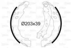 Arka Fren Balatası (Pabuclu) Renault Clio II 98-03 Clio IV 12-Symbol II 08-Symbol III 14-Dacia Logan 04-Dacia Sandero II 08-Duster 10-Nısssan Micra IV 10-15 Note 13 -