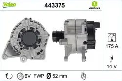 Alternatör (14V 175A) W204 08-14 W205 14-W212 13-16 W213 16-C253 16-19 R172 16-Vito W447 14 -