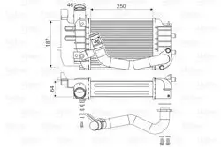 Intercooler Toyota Corolla-Auris 1.4 D4d 2007-2012 Yaris 1,4 D4d 2005 -
