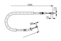 El Fren Teli Sprinter 901 902 903 904 96-06 1545mm