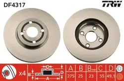 Ön Fren Diski (Aynası) Havalı Corolla 1.4 D4d 2003 2007 (275X4)