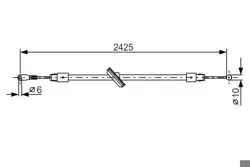 El Fren Teli On Crafter Sprinter Kamyonet (Dingil Mesafesı 4325mm Uzun Boy) 06-(2425 / 271)