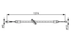 El Fren Teli On Crafter Sprinter 906 (Dingil Mesafesı 3250mm) 06-(1374mm / 271)