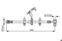 Fren Hortumu Ön Sağ Ml-Class W163 98-05