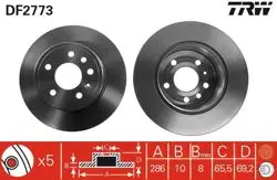Arka Fren Diski (5 Bijon) Vectra B 2,0I 16V 2,5I V6 95 -