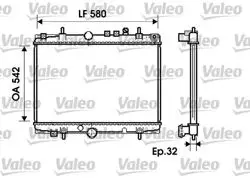 Motor Su Radyatörü Otomatik Klimalı P406 Ym C5 Em Ew10j4 (2.0 16V) / Dw10ated (2.0 HDI 8V) C5 Ew7j4 (1.8 16V) / (95 04)