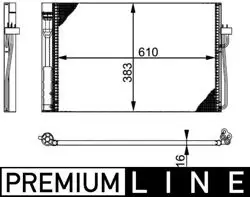 Klima Radyatörü Premıum Line BMW E60 E65 M57 N57 N67