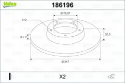 Arka Fren Aynası P205 P309 1,9Gtı 87 -