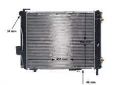 Motor Su Radyatörü (Klimasız) W124 86-93 S124 86-93 C124 93-97 A124 93-98