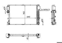 Motor Su Radyatörü S-Class W221 06-13 C216 06-13