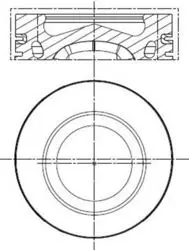 Piston + Segman (80,01mm 0,50) Golf VI Caddy III Jetta III / VI Passat Polo Beetle A1 A3 Altea Ibiza V