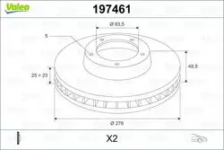 Ön Fren Disk Aynası Focus III 1,6Eco / 1,6Tdcı Focus II 04 /-Focus II C Max 03-07 C Max 07 /1.6Eco / 1,6Tdcı / 1.8 16V / 2,0Tdcı Ölçü: (278 * 25)