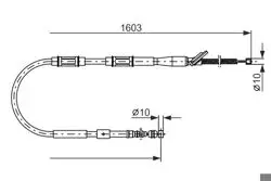 El Fren Teli Arka Sağ Corolla Ae100 91 98 11 / 01 92