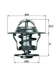 Termostat Volvo 850 960 C 70 I S 40 I S 60 I S 60 I Awd S 70 S 80 I S 80 I Awd S 90 V 40 I V 70 I V