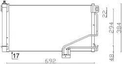 Klima Radyatörü W203 00-07 Cl203 02-08 S203 01-07 C209 02-09 A209 03-10