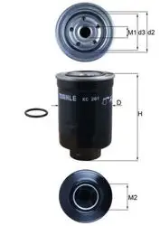 Mazot Filtresi Mazda B2500 Bt50 D 06-10 Ranger D 99-10 Hilux D 90-05 Hiace D 07-Skystar / Navara