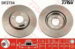 Ön Fren Diski Havalı 257 mm